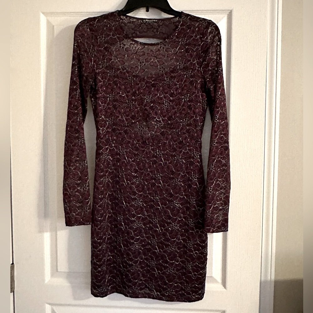 Long sleeve cocktail dress